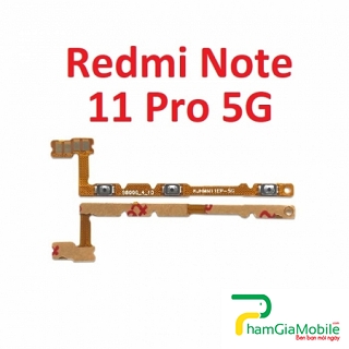 Dây Nút Nguồn Âm Lượng Xiaomi Redmi Note 11 Pro 5G Dây Nút Nguồn On Off  Linh Kiện Thay Thế